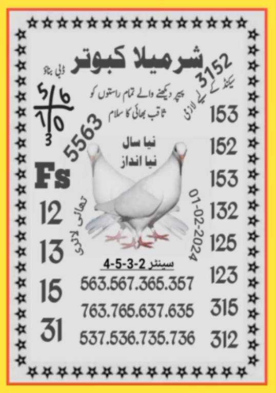 Sharmila Kabootar Naya Saal Naya Andaaz Guess Paper