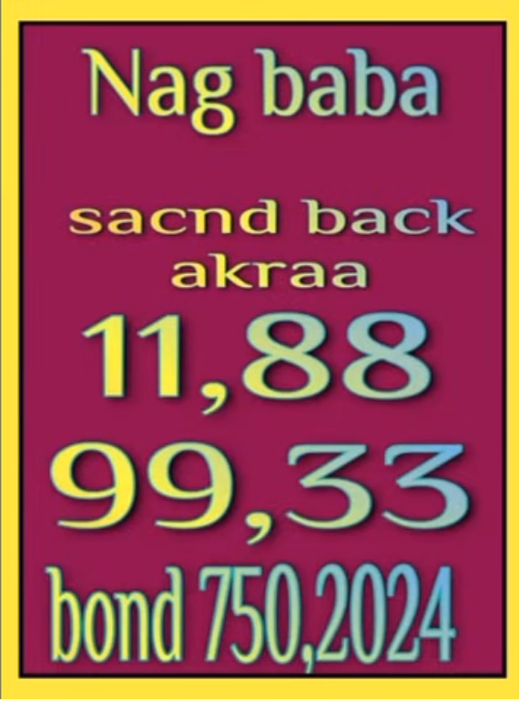 Naag Baba Second Back 750 Prize Bond Guess Papers 15/01/2024